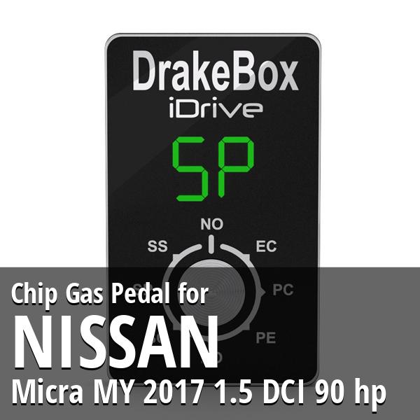 Chip Nissan Micra MY 2017 1.5 DCI 90 hp Gas Pedal