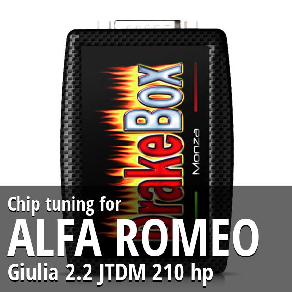 Chip tuning Alfa Romeo Giulia 2.2 JTDM 210 hp