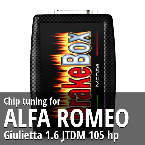 Chip tuning Alfa Romeo Giulietta 1.6 JTDM 105 hp