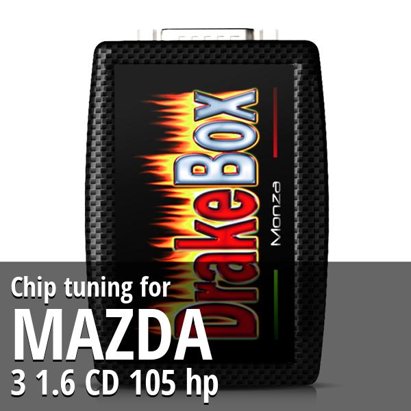 Chip tuning Mazda 3 1.6 CD 105 hp