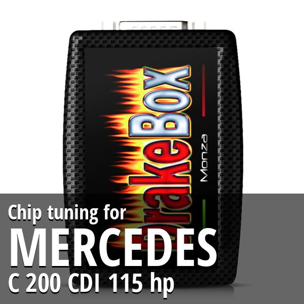 Chip tuning Mercedes C 200 CDI 115 hp