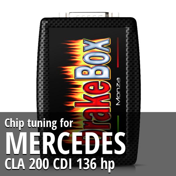 Chip tuning Mercedes CLA 200 CDI 136 hp