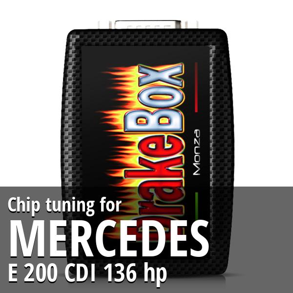 Chip tuning Mercedes E 200 CDI 136 hp