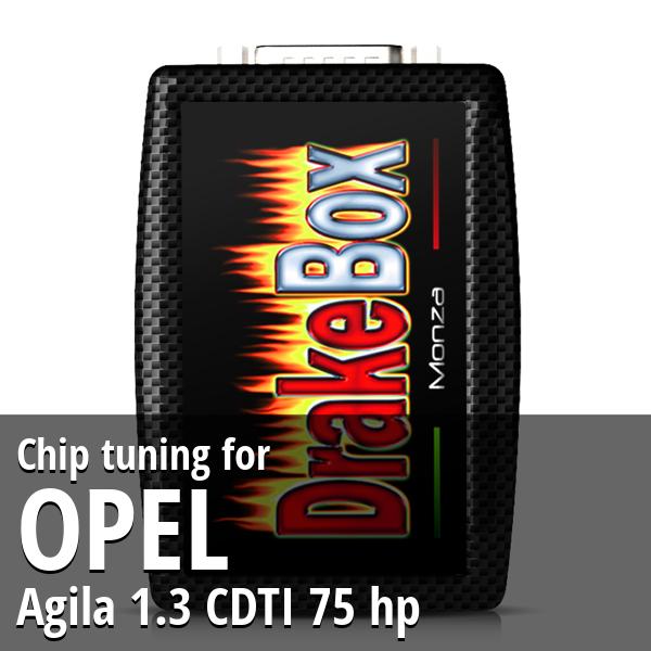 Chip tuning Opel Agila 1.3 CDTI 75 hp