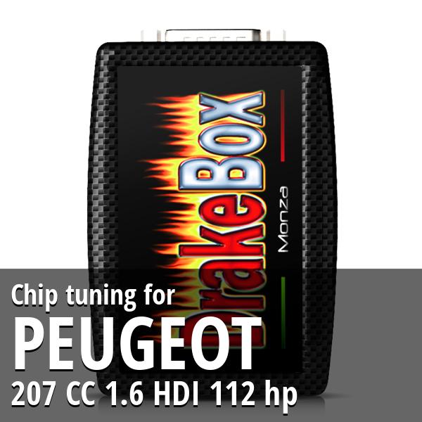 Chip tuning Peugeot 207 CC 1.6 HDI 112 hp