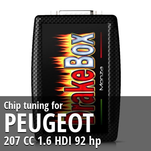 Chip tuning Peugeot 207 CC 1.6 HDI 92 hp