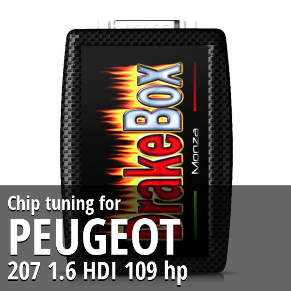 Chip tuning Peugeot 207 1.6 HDI 109 hp