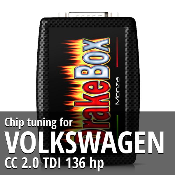 Chip tuning Volkswagen CC 2.0 TDI 136 hp