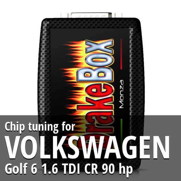Chip tuning Volkswagen Golf 6 1.6 TDI CR 90 hp